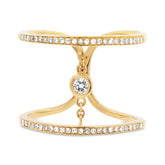 0.24ct 14k Yellow Gold Diamond Lady's Ring Size 7.5
